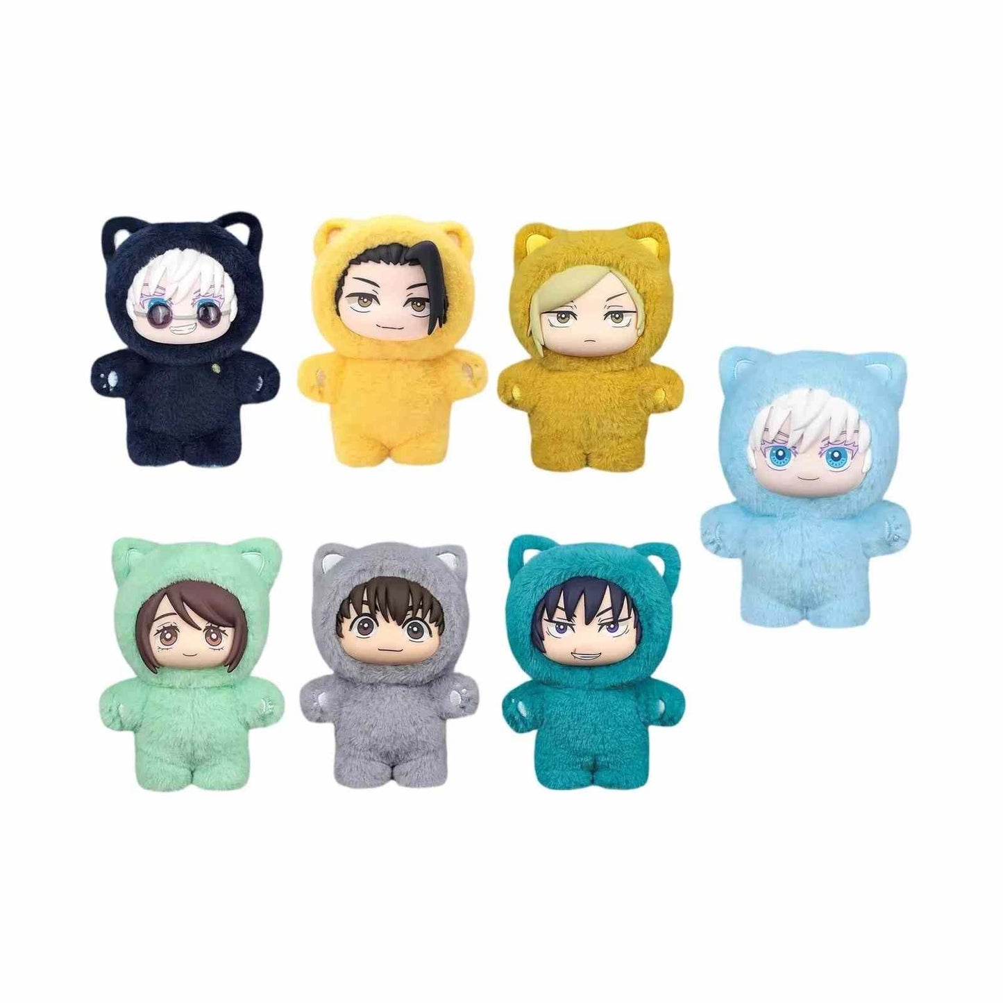 EAKI Jujutsu Kaisen Cat Ear Plushie Series Keychains Blind Box Gift – 1pc Random