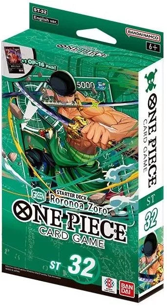 One Piece Trading Card Game: Green Roronoa Zoro Starter Deck ST-32 (English)
