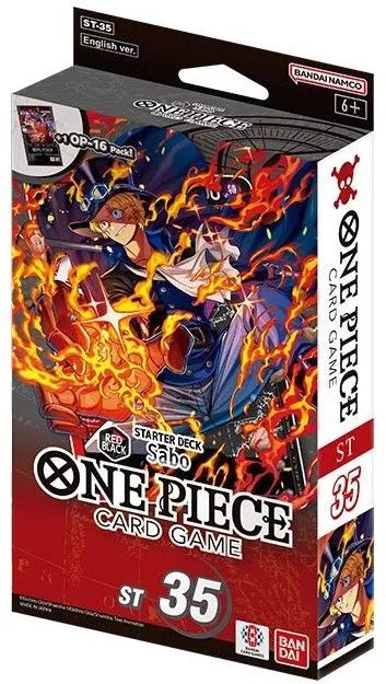 One Piece Trading Card Game: Red/Black Sabo Starter Deck ST-35 (English)