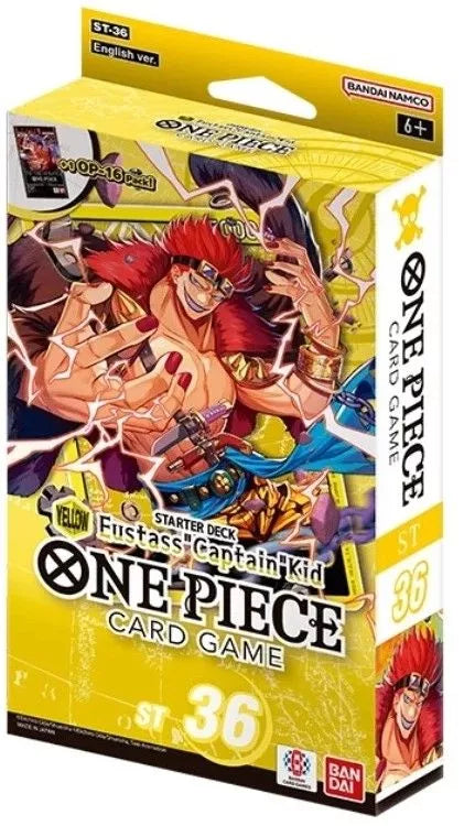 One Piece Trading Card Game: Yellow Eustass "Captain" Kid Starter Deck ST-36 (English)