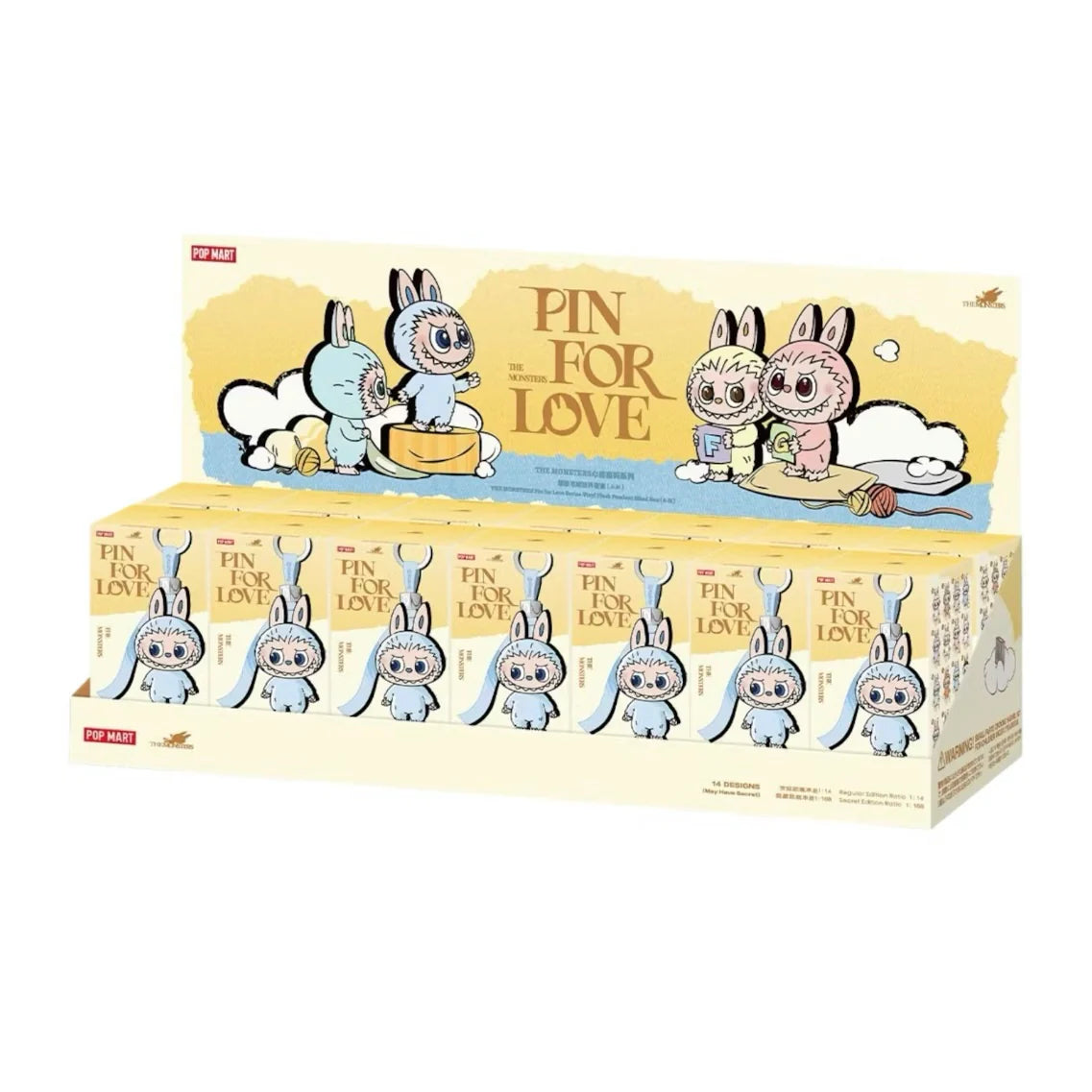 THE MONSTERS Pin for Love Series - Vinyl Plush Pendant Blind Box (A-M)