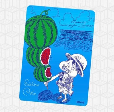 One Piece X Natsucomi 2026 Luffy “Watermelon” Metallic Promo Card